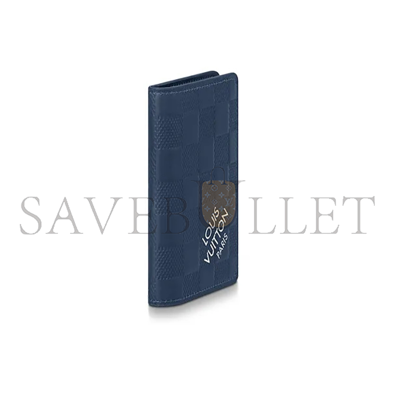 LOUIS VUITTON CLASSIC CHECKERED CANVAS AND COWHIDE CARD HOLDER M60543 (11.5*7.5cm)